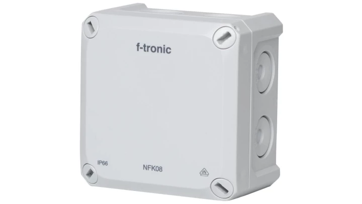 Puszka instalacyjna natynkowa 85x85x54mm hermetyczna IP66 popiel NEPTUN Compact f-tronic