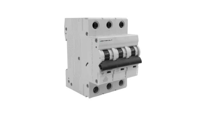 Wyłącznik nadprądowy S bezpiecznik 3-fazowy C16 (C 16A) 3-biegunowy 3P (400V AC) 3-modułowy 10kA VDE Doktorvolt