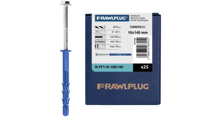 Kołek ramowy fi10 z łbem sześciokątnym 10x140 R-FF1-N-10K140 /25szt./