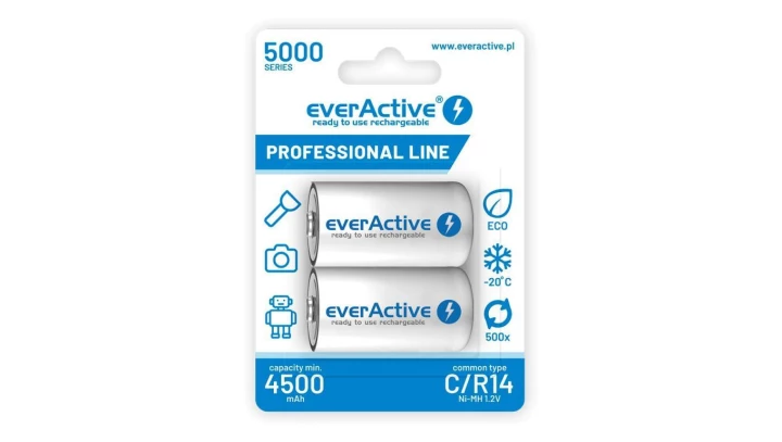 Zestaw akumulatorków everActive EVHRL14-5000 (5000mAh Ni-MH)