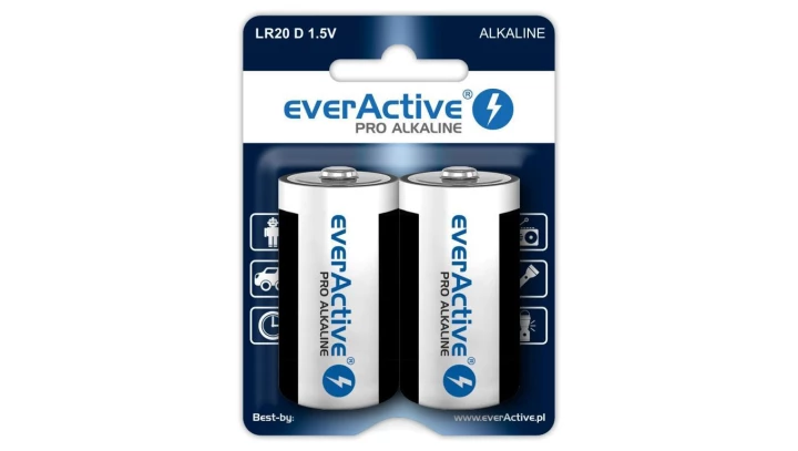 Zestaw baterii alkaliczne everActive EVLR20-PRO (x 2)