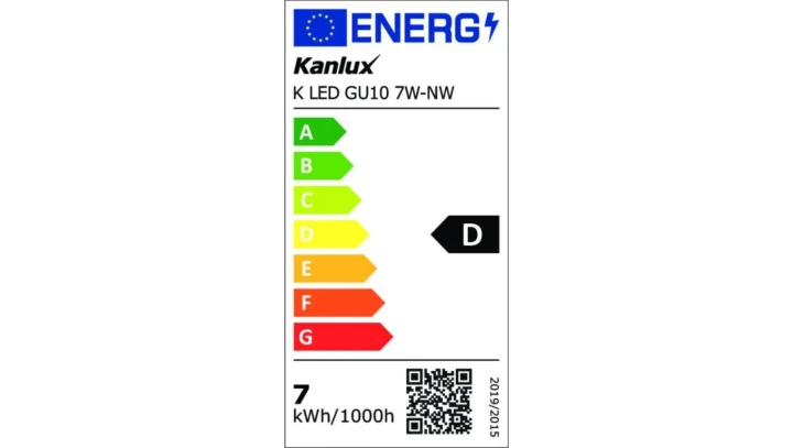 Żarówka LED K LED GU10 7W-NW 1000lm 4000K barwa neutralna 36335