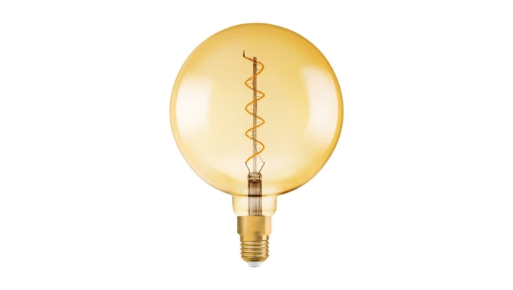 Żarówka LED Vintage 1906 LED CL GLOBE200 FIL GOLD 28 non-dim 5W/820 E27 4058075092013