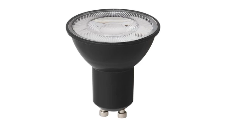 Żarówka LED GU10 VALUE PAR16 50 120st 4,5W 350lm 6500K 865 230V BK czarny 4058075766488