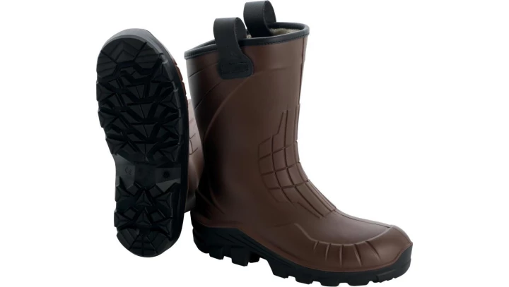 Obuwie bezpieczne półwysokie podszyte futrem, kolor Brązowy, rozmiar: 47, AEROTECH S5 FE