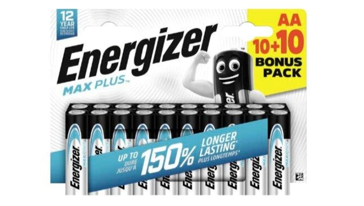 20 x Bateria Energizer MAX PLUS AA / LR6