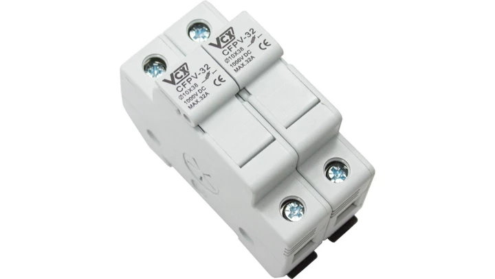 Podstawa bezpiecznikowa modułowa 10x38 32A 2P PV 1000V DC