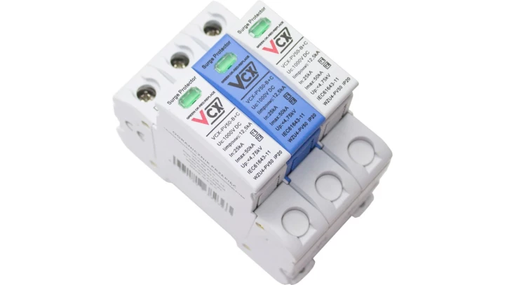 Ogranicznik przepięć fotowoltaicznych typ 1+2 DC (B+C) iskiernikowy GDT 1000V 12,5 kA