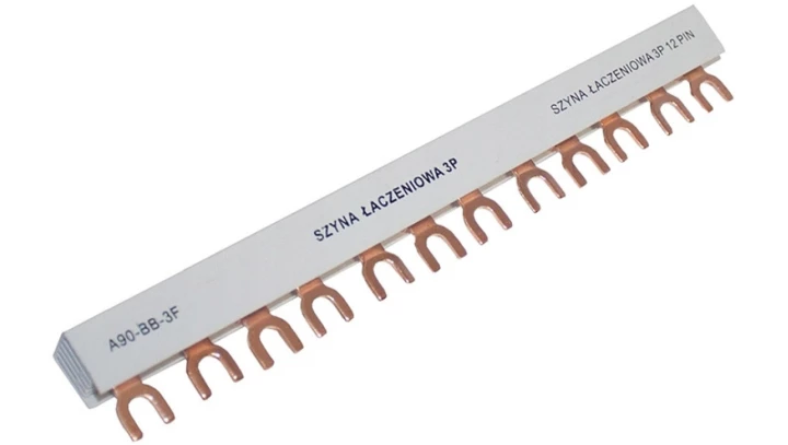 Szyna łączeniowa grzebieniowa 1metr 1P 63A 54x1 Typ 1 faza