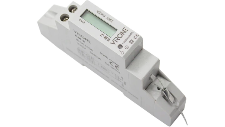 Licznik energii jednofazowy 1-F podlicznik elektroniczny 230V 40A 5A IP51 VIRONE EM-2