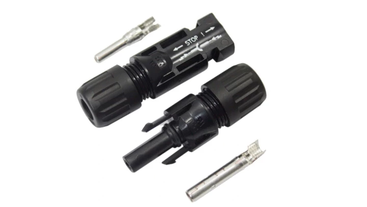 Złącze fotowoltaiczne MC4 komplekt para (+ i -) szeregowe zestaw DC 1000V 32A VCX