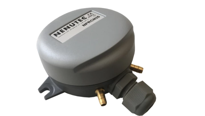 NPRCN25 Przetwornik / regulator ciśnienia różnicowego 0-2500Pa 24V AC/DC
