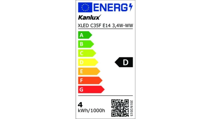 Żarówka LED E14 XLED C35F E14 3,4W-WW 470lm 2700K barwa ciepła świeczka 39082