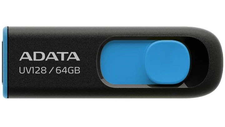 Pendrive ADATA UV128 AUV128-64G-RBE (64GB USB 3.0 kolor czarny)