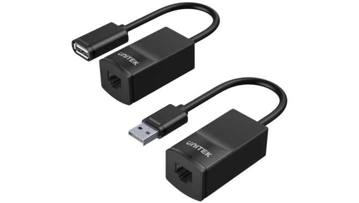 UNITEK Przedłużacz USB 1.1 do 60m pod kabel kat.5e, kat.6