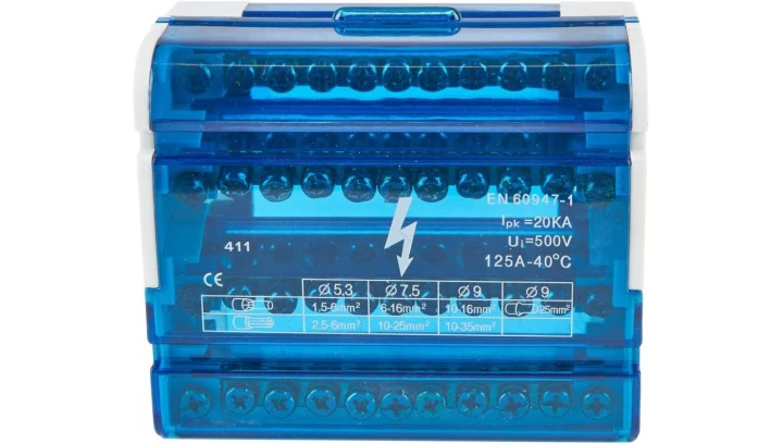 Blok rozdzielczy 4x11 mostek łączeniowy 411