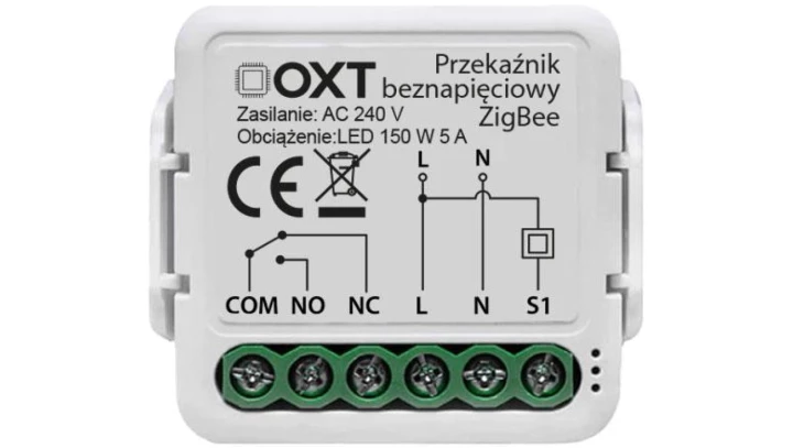 Moduł OXT mini beznapięciowy ZigBee TUYA
