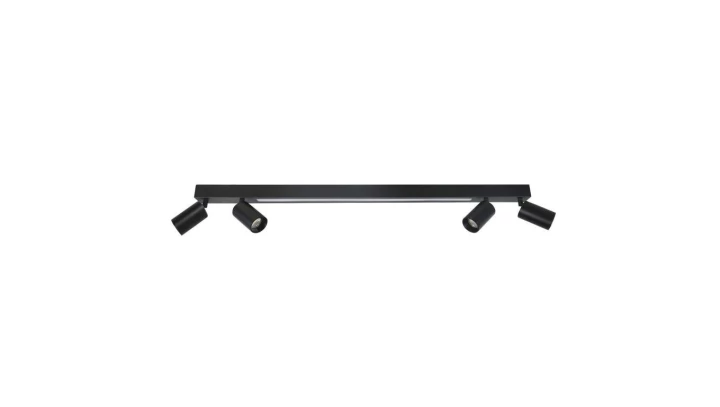 Lampa sufitowa Perugia 4xGU10 + 1xLED czarna LP-0703/4C BK Light Prestige