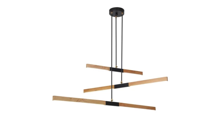Lampa wisząca Lugano 3 LED drewniane ramiona LP-2828/3P Light Prestige