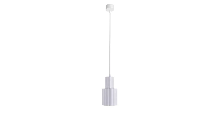 Lampa wisząca Tokio 1 Tuba duża Biała Light Prestige