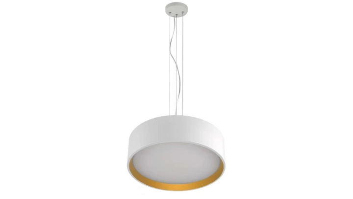 Lampa wisząca HUDSON biało-złota LP-043/1P WH/GD Light Prestige