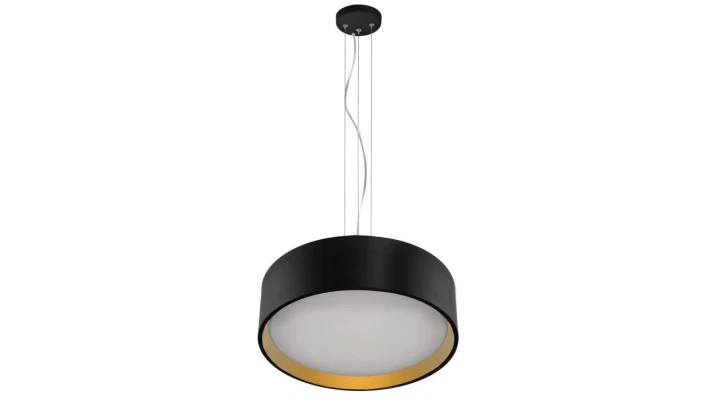 Lampa wisząca HUDSON czarno-złota LP-043/1P BK/GD Light Prestige