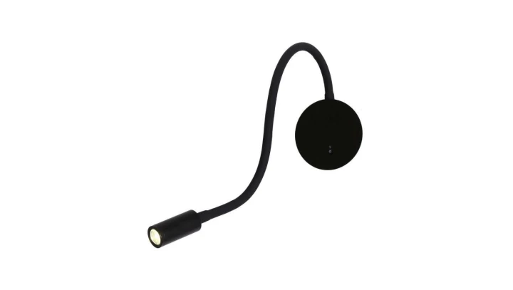 Kinkiet Senise LED czarny regulowany z wyłącznikiem LP-2021/1W BK Light Prestige