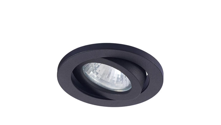 Oczko podtynkowe Lagos okrągłe ruchome czarne LP-440/1RS Light Prestige