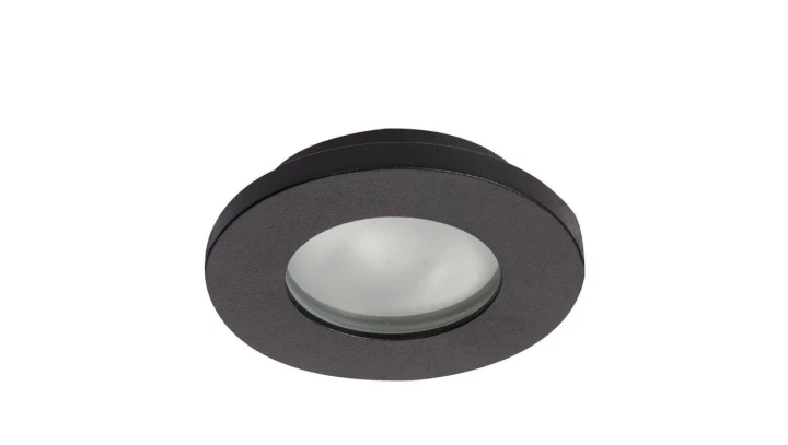 Oprawa halogenowa Lagos 1 okrągła podtynkowa czarna IP65 LP-440/1RS Light Prestige