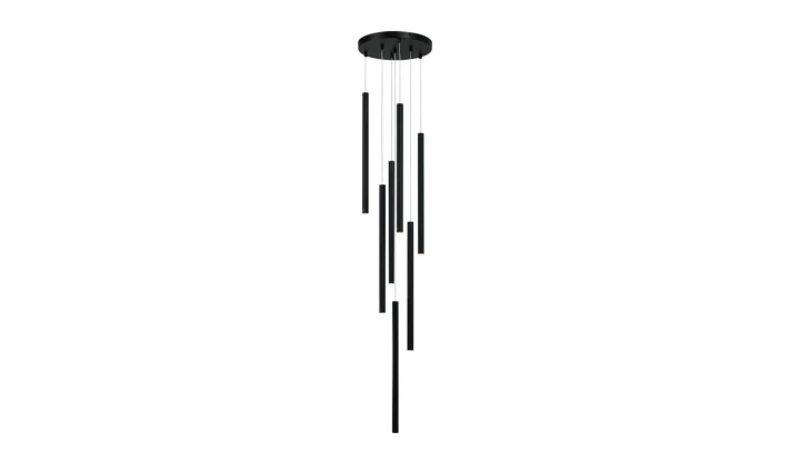 Lampa wisząca czarna LUNGO 7 LP-894/7P BK Light Prestige