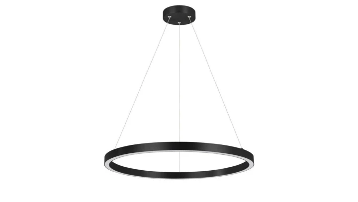 Lampa wisząca śr. 60cm MIDWAY Triangle LP-033/1P S BK Triangle Light Prestige