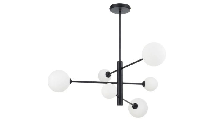 Lampa wisząca czarna DORADO 6 LP-002/6P BK Light Prestige