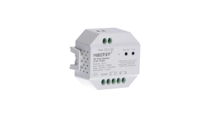 Mi-light Ściemniacz LED odbiornik TRI-C1 RF 230V 300W do żarówek led ściemnialnych do pilotów milight / miboxer