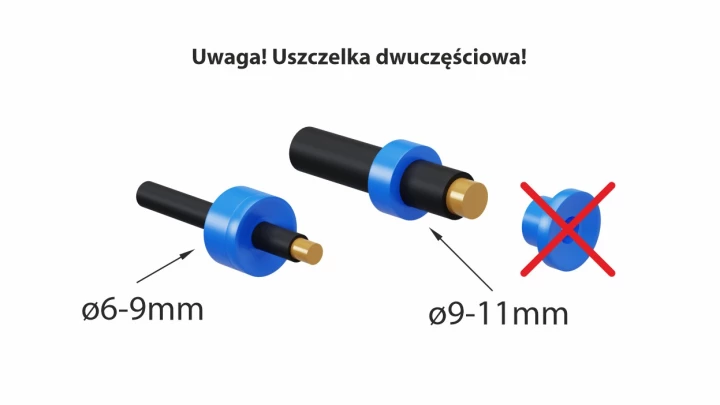 Złączka kablowa hermetyczna 3x1,5mm2 16A 250V IP68 trójnik SZPNL 293 39.293