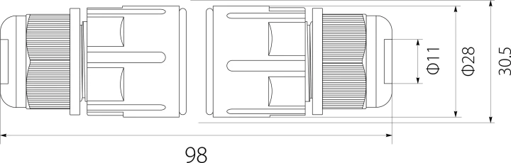 Złączka kablowa hermetyczna 3x1,5mm2 16A 250V IP68 SZPN 293X 39.2931