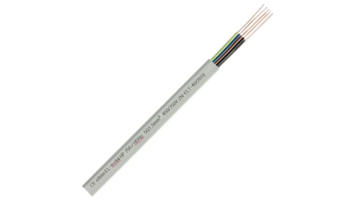Przewód EL-Instal HP 750 4x1,5 żo płaski szary 450/750V bezhalogenowy Dca /100m/