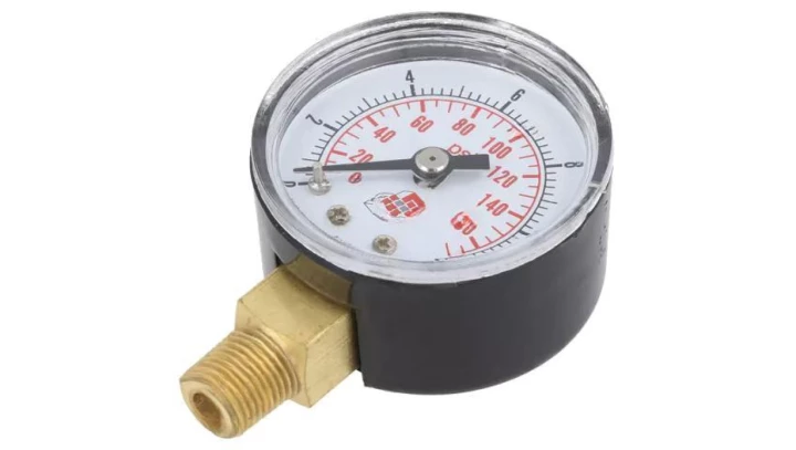 Manometr standardowy z przyłączem dolnym, śr. 40mm, 0-12bar, G1/8, M40R.PL012G18