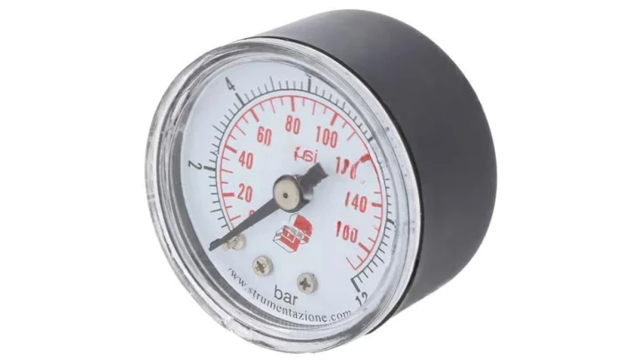 Manometr standardowy z przyłączem tylnym, śr. 40mm, 0-12bar, G1/8, M40A.PL012G18