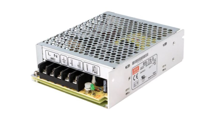 Zasilacz do montażu wewnętrznego 5V 12A 60W RS-75-5