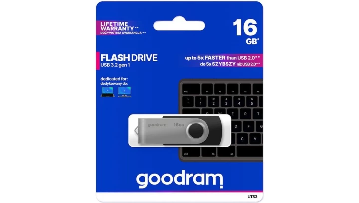 Pendrive GoodRam Twister UTS3-0160K0R11 (16GB USB 3.0 kolor czarny)