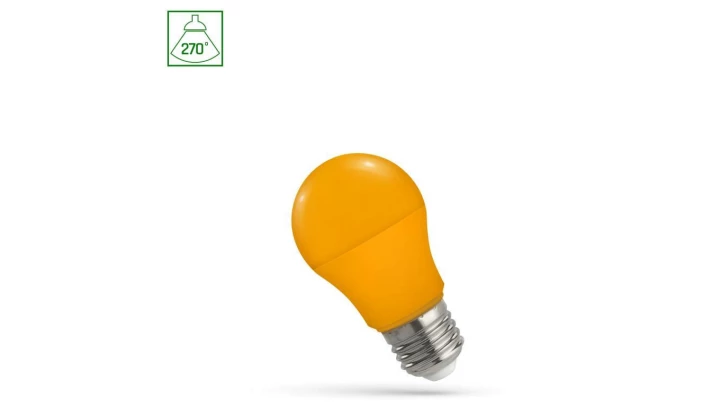 Żarówka LED E27 230V 4,9W GLS pomarańczowa