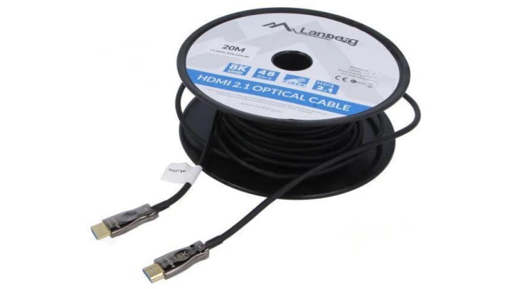 KABEL HDMI M/M V2.1 20M 8K CZARNY OPTYCZNY AOC LANBERG