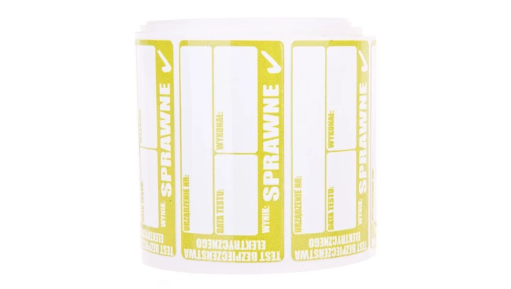 Naklejki - taśma do drukarki /Sprawne/ (rolka= 50szt )WANAKSPR