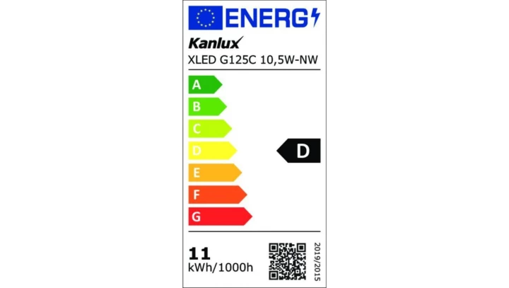 Żarówka LED E27 XLED G125C 10,5W-NW 1521lm 4000K barwa neutralna kąt świecenia 320st. 39088