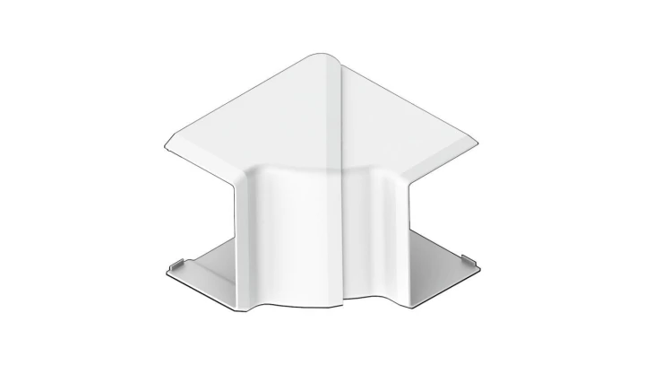 Naroże wewnętrzne LH 60x40mm białe regulowane 75-135st. 8655