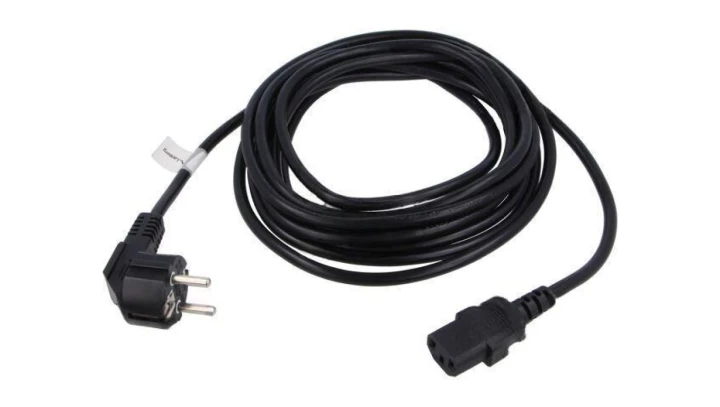 Kabel zasilający CEE 7/7 - IEC 320 C13 5m VDE czarny CA-C13C-11CC-0050-BK