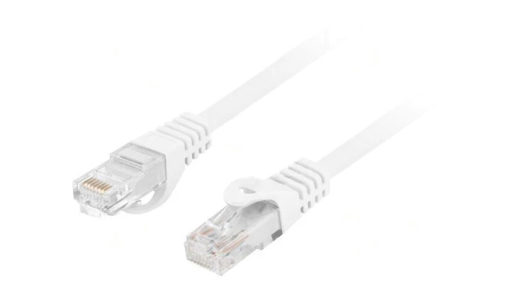 Patchcord kat.6 utp lszh cu 10m biały fluke passed lanberg PCU6-10CU-1000-W