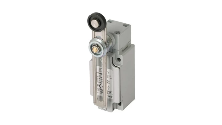 Wyłącznik krańcowy metal 2R 1Z wolnoprzełączający regulowana dźwignia z rolką z tworzywa Ø22 PBM1E51PX12 A37-3527