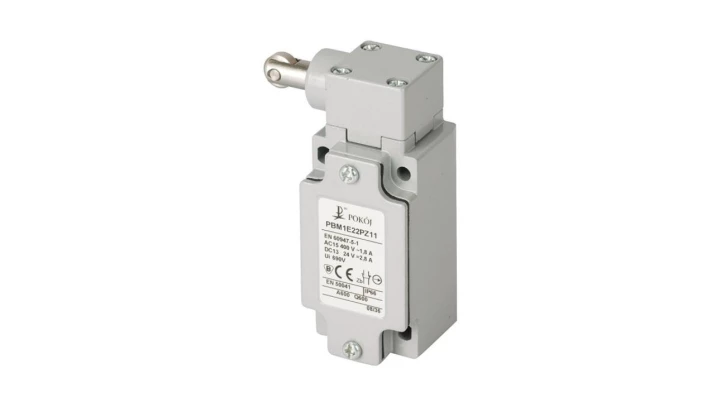 Wyłącznik krańcowy metal 1R 1Z wolnoprzełączający boczny popychacz stalowy z pionową rolką stalową Ø12 PBM1E22PX11 A37-3432