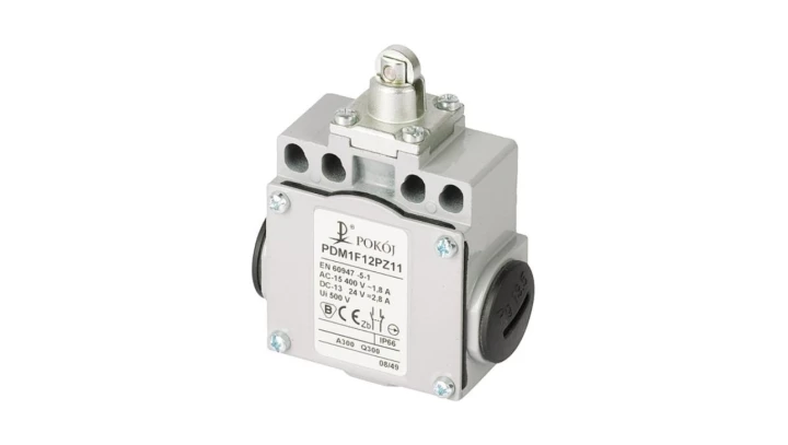 Wyłącznik krańcowy 2R migowy popychacz stalowy z rolką stalową Ø11 PDM1F12PZ02 A37-5661